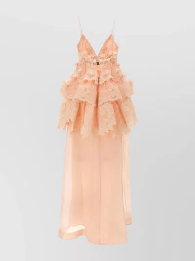 ZIMMERMANN LACE TIERED MAXI DRESS