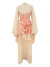 Zimmermann Lace-trimmed High-low Dress In Multi