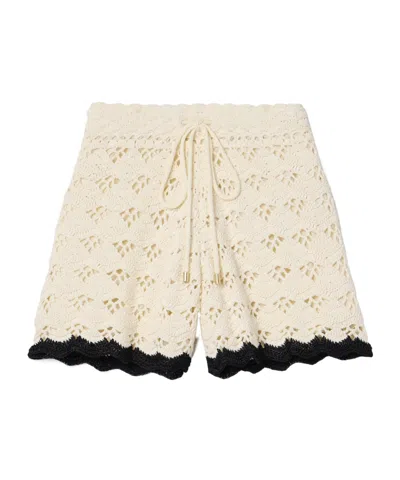 Zimmermann Lace-trimmed Shorts In White