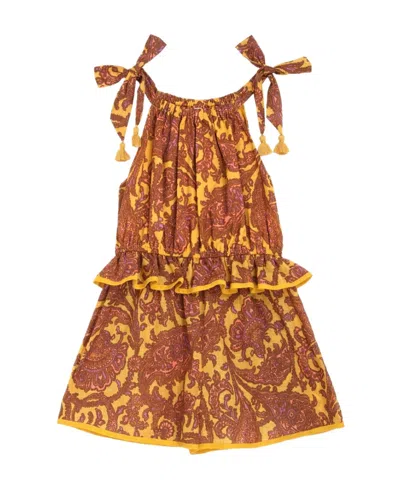 Zimmermann Lacing Jumpsuit In Brown
