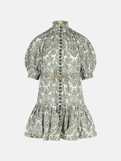 Zimmermann 'lantern' Black Cotton Dress
