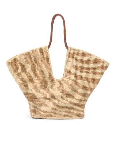 Zimmermann Large Goldentime Tote Bag In Brown