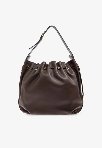 Zimmermann Large Halcyon Shoulder Bag In Brown