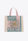 Zimmermann Large Jacquard Tote Bag In Pink