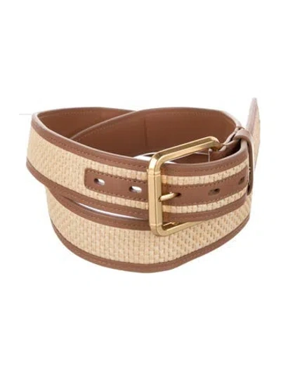 Pre-owned Zimmermann Leather Belt In Brown