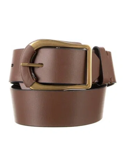 Pre-owned Zimmermann Leather Belt In Brown