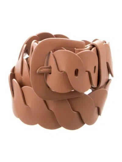 Pre-owned Zimmermann Leather Belt In Brown