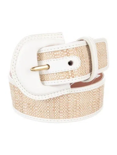 Pre-owned Zimmermann Leather Belt In Neutral
