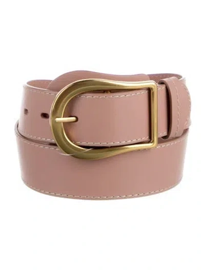 Pre-owned Zimmermann Leather Belt In Pink