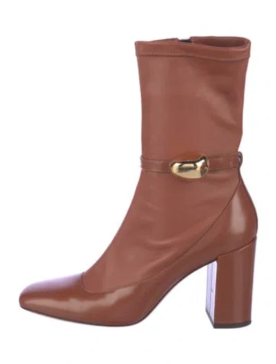 Pre-owned Zimmermann Leather Boots In Brown