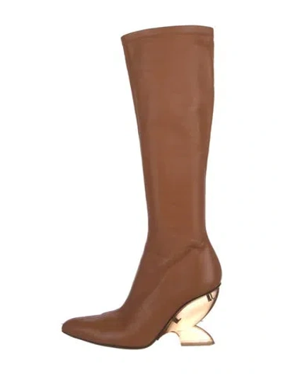 Pre-owned Zimmermann Leather Boots In Brown