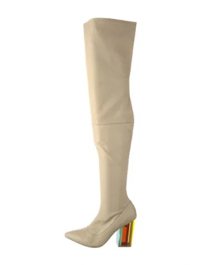 Pre-owned Zimmermann Leather Boots In Neutrals