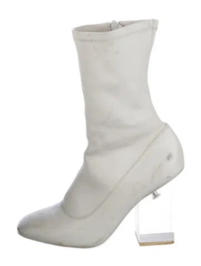 Pre-owned Zimmermann Leather Boots In White