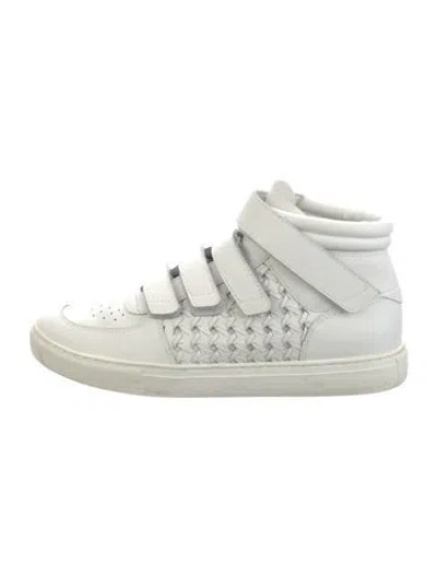 Pre-owned Zimmermann Leather Braided Accents Sneakers In White