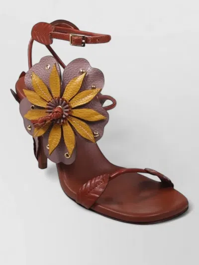 Zimmermann Leather Brightside Sandals In Brown