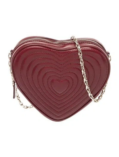 Pre-owned Zimmermann Leather Crossbody Bag In Burgundy