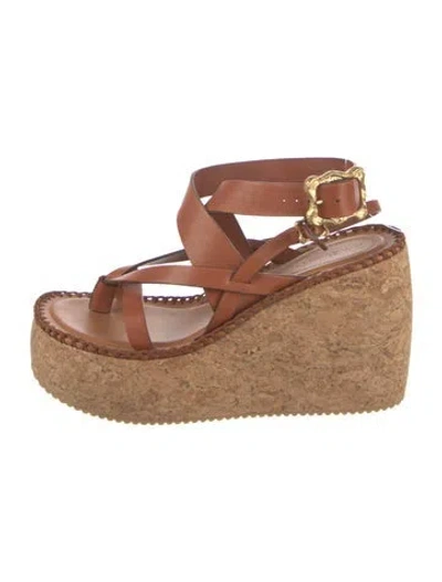 Pre-owned Zimmermann Leather Espadrilles In Neutral