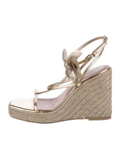 Pre-owned Zimmermann Leather Espadrilles In Neutral