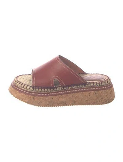 Pre-owned Zimmermann Leather Espadrilles In Orange