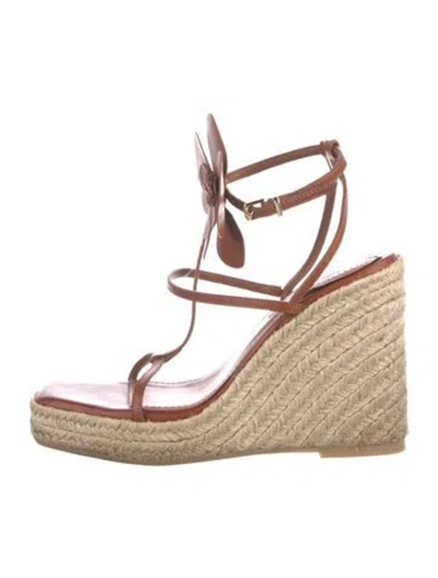 Pre-owned Zimmermann Leather Espadrilles In Pink