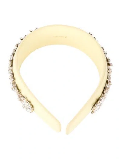 Pre-owned Zimmermann Leather Hair Accessory In Yellow