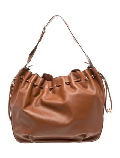 Pre-owned Zimmermann Leather Hobo In Brown