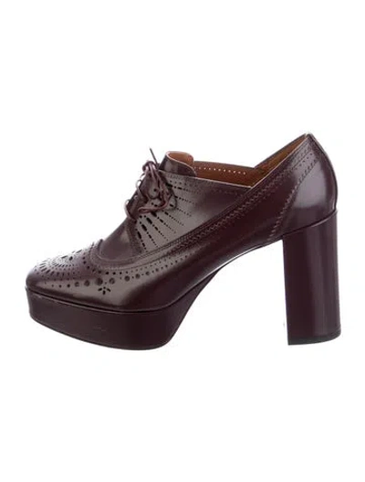 Pre-owned Zimmermann Leather Lace Pattern Pumps In Multicolor