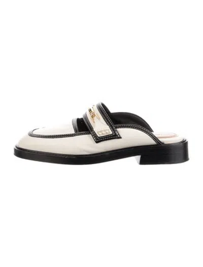Pre-owned Zimmermann Leather Loafers In Black/neutrals