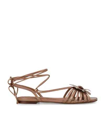 Zimmermann Leather Orchid Sandals In Multi