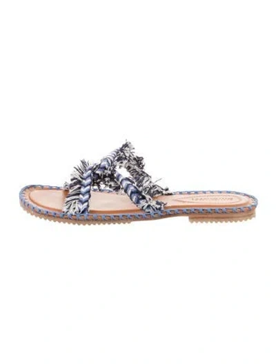 Pre-owned Zimmermann Leather Printed Sandals In Multi