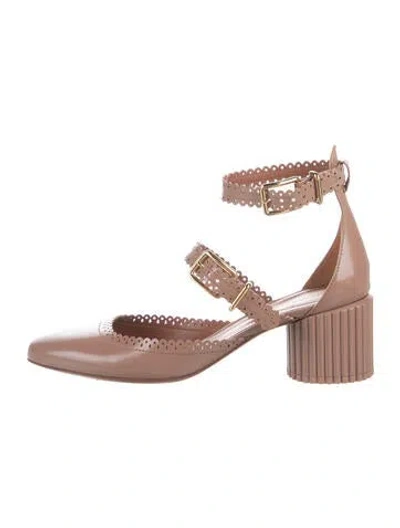 Pre-owned Zimmermann Leather Pumps In Neutral