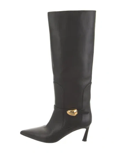 Pre-owned Zimmermann Leather Riding Boots In Black
