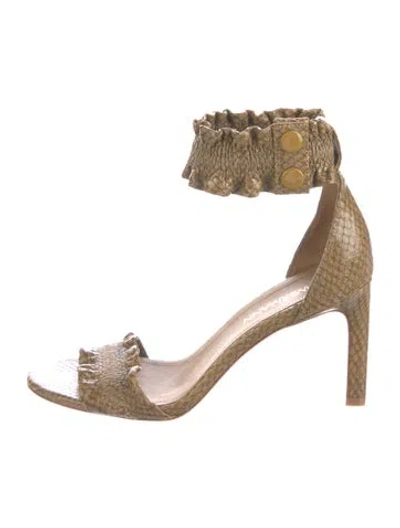 Pre-owned Zimmermann Leather Sandals In Brown