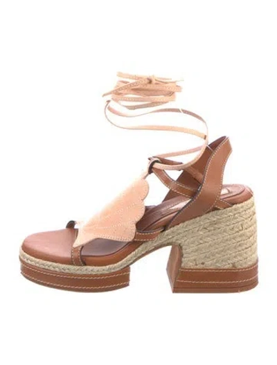 Pre-owned Zimmermann Leather Sandals In Brown