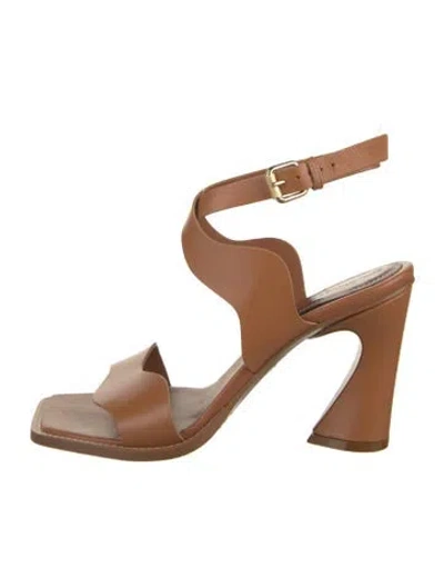 Pre-owned Zimmermann Leather Sandals In Neutral