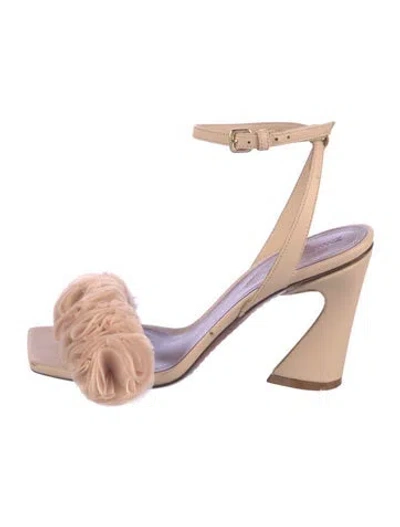 Pre-owned Zimmermann Leather Sandals In Neutral