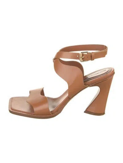 Pre-owned Zimmermann Leather Sandals In Neutral
