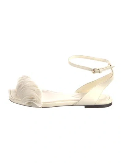 Pre-owned Zimmermann Leather Sandals In Neutrals