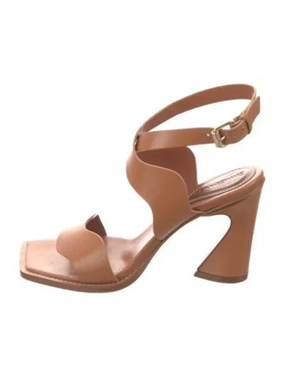 Pre-owned Zimmermann Leather Sandals In Neutrals