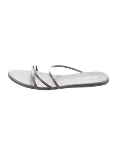 Pre-owned Zimmermann Leather Sandals In Silver