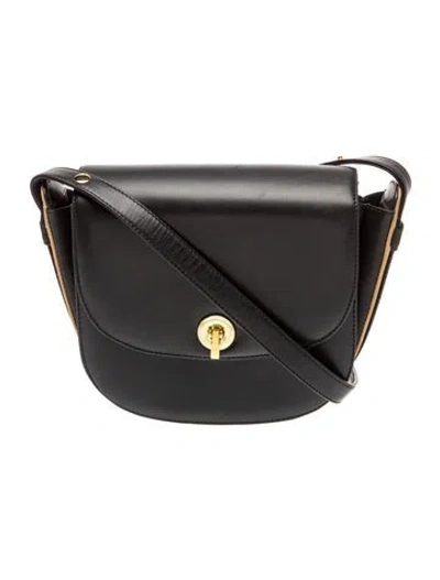 Pre-owned Zimmermann Leather Shoulder Bag In Black