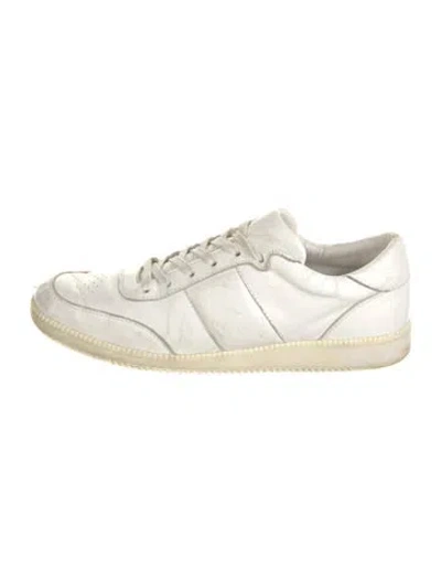 Pre-owned Zimmermann Leather Sneakers In White