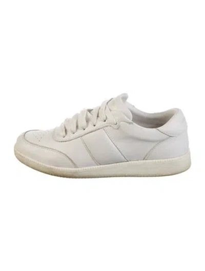 Pre-owned Zimmermann Leather Sneakers In White