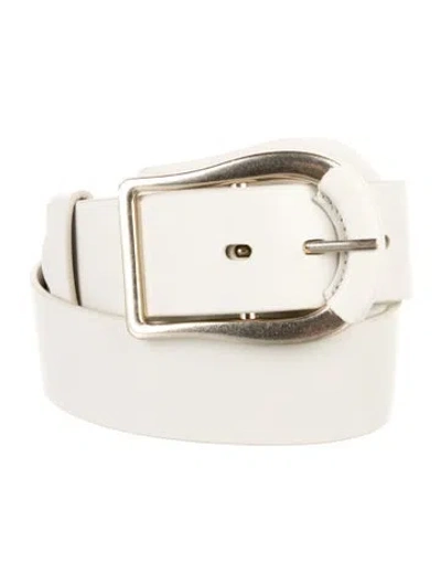 Pre-owned Zimmermann Leather Waist Belt In Gray