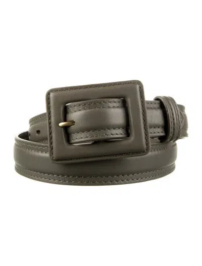 Pre-owned Zimmermann Leather Waist Belt In Green