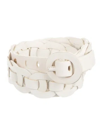 Pre-owned Zimmermann Leather Waist Belt In Neutral