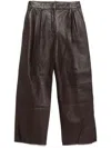 Zimmermann Lederhose Mit Weitem Bein In Brown