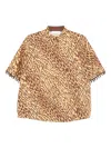 Zimmermann Bluse Mit Leoparden-print In Gold