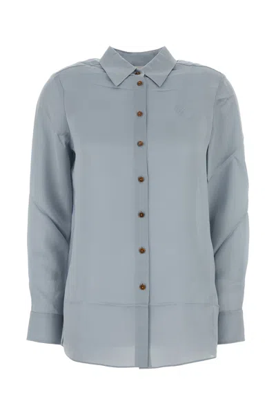 Zimmermann Light Blue Crepe Luna Shirt