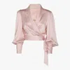 Zimmermann Light Pink Silk Top In Petal
